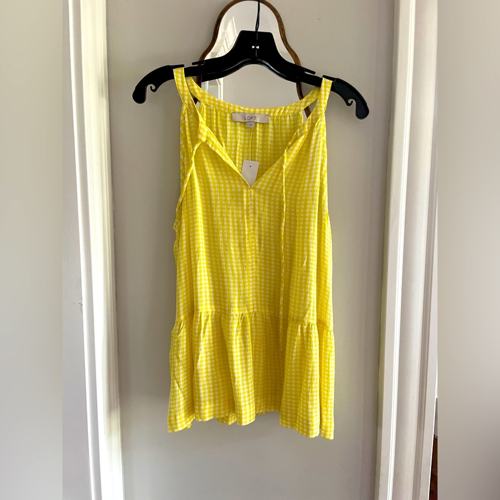 NWT Loft Peplum Tank